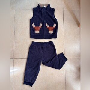 Carter's Blue Joggers with matching vest